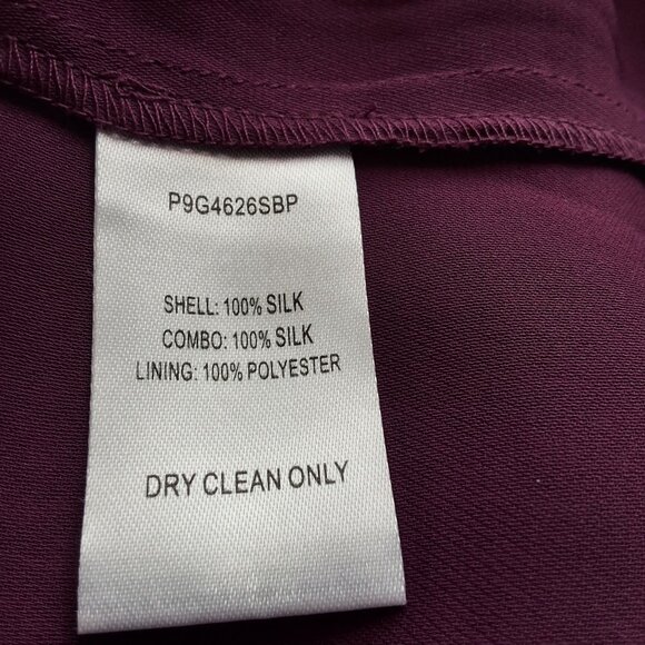 Parker Funfetti Purple Ruffle Silk Mini Dress Size S Smocked Waist Flutter Sleev - Picture 7 of 7